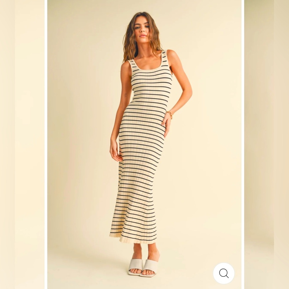 Small striped maxi dress